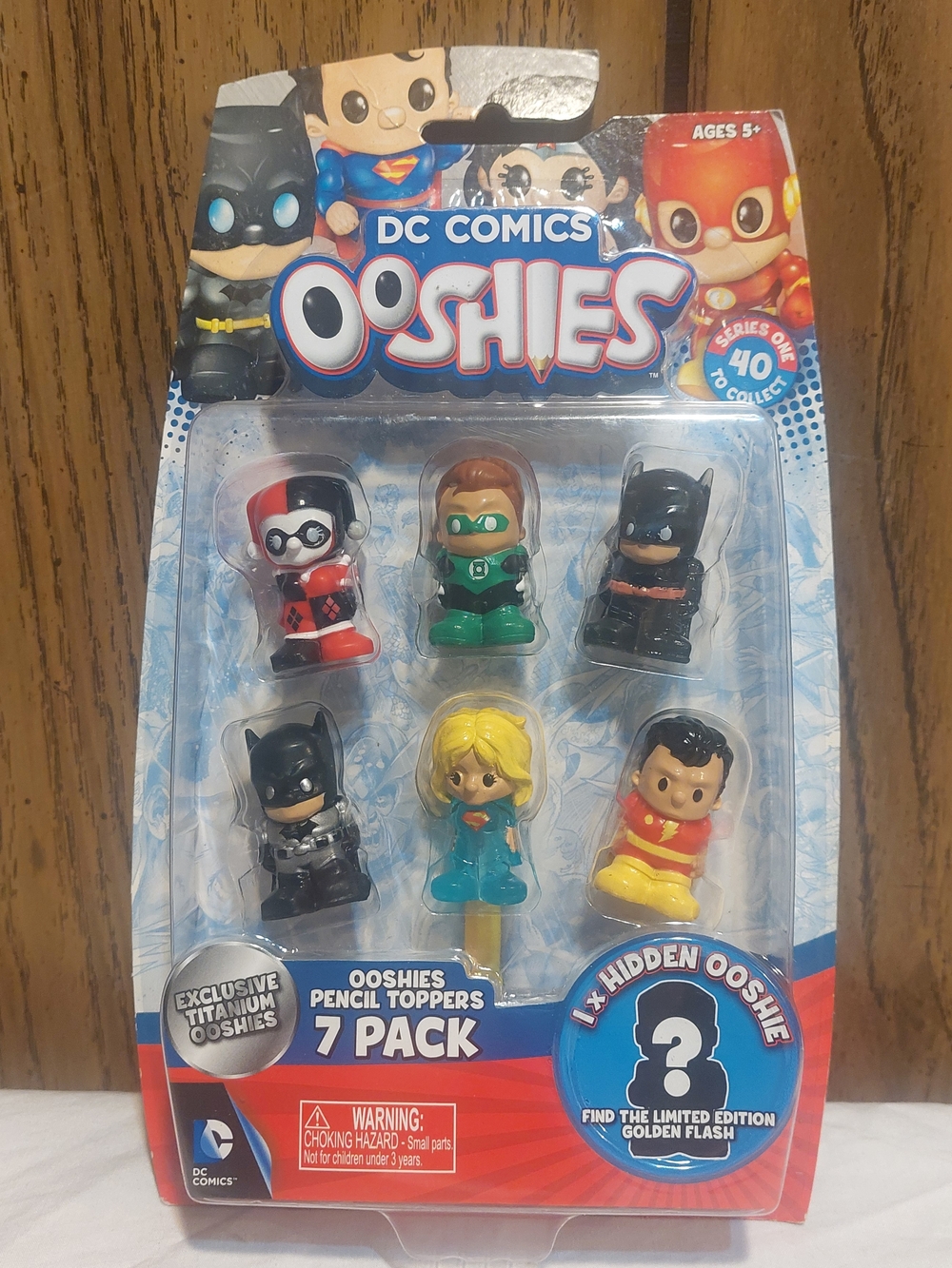 DC Comics Ooshies 7-Pack Pencil Toppers — New In Box Hal Jordan Titanium Batman